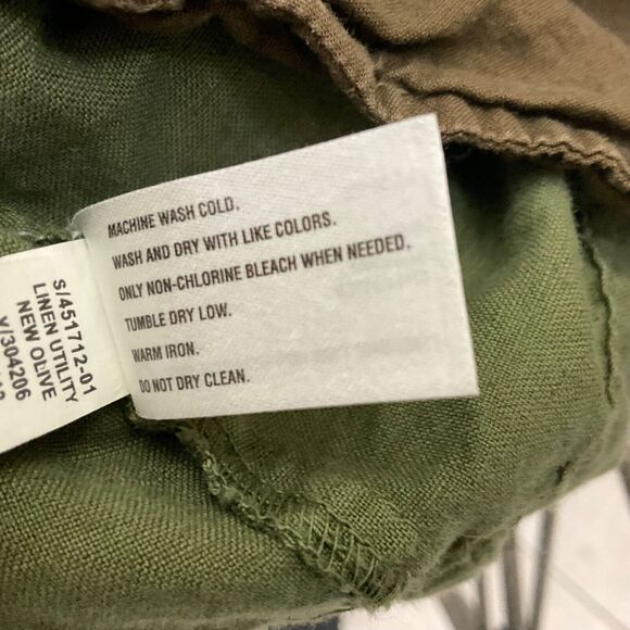 Gap Utility Field Cargo linen blend Jacket Size XS Military Safari Pockets GUC - Picture 5 of 10